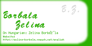 borbala zelina business card